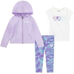 Hurley Toddler Girl 3-Piece Solar Fleece Set